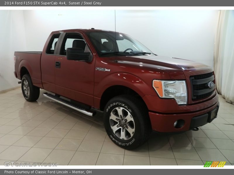 Sunset / Steel Grey 2014 Ford F150 STX SuperCab 4x4