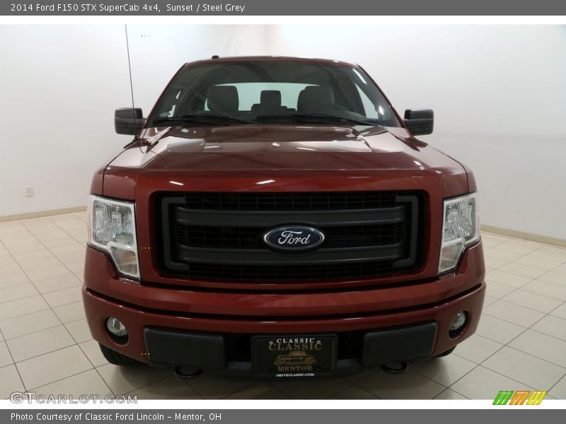 Sunset / Steel Grey 2014 Ford F150 STX SuperCab 4x4