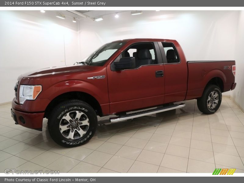 Sunset / Steel Grey 2014 Ford F150 STX SuperCab 4x4