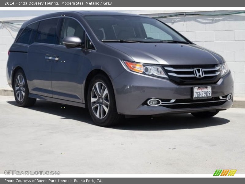 Modern Steel Metallic / Gray 2014 Honda Odyssey Touring