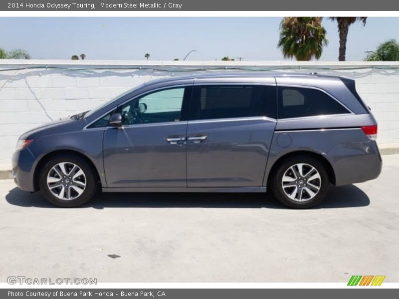 Modern Steel Metallic / Gray 2014 Honda Odyssey Touring