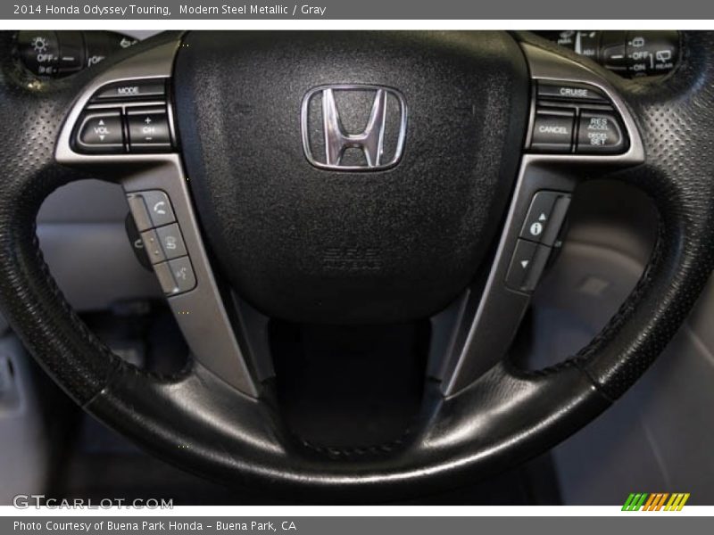 Modern Steel Metallic / Gray 2014 Honda Odyssey Touring