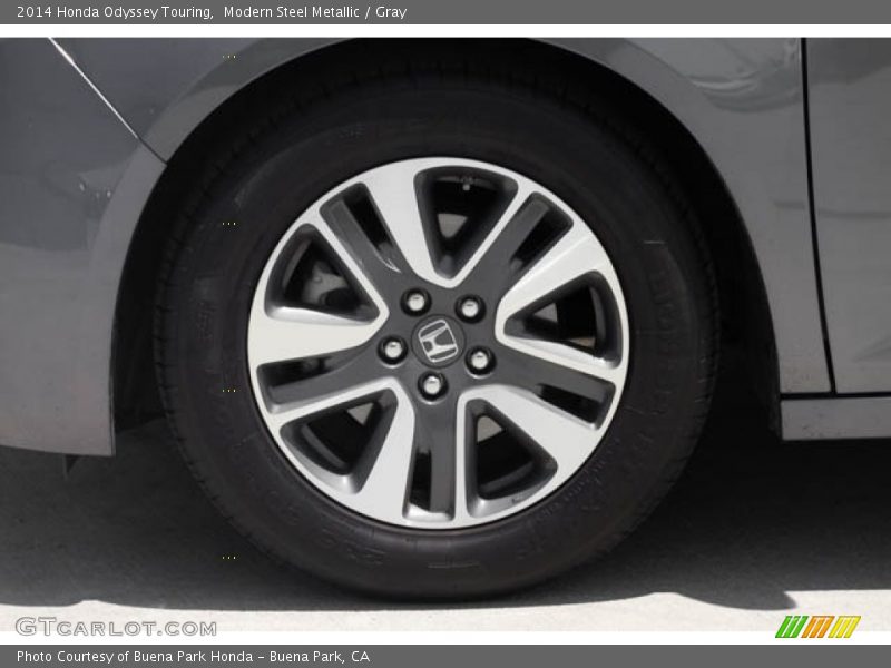 Modern Steel Metallic / Gray 2014 Honda Odyssey Touring
