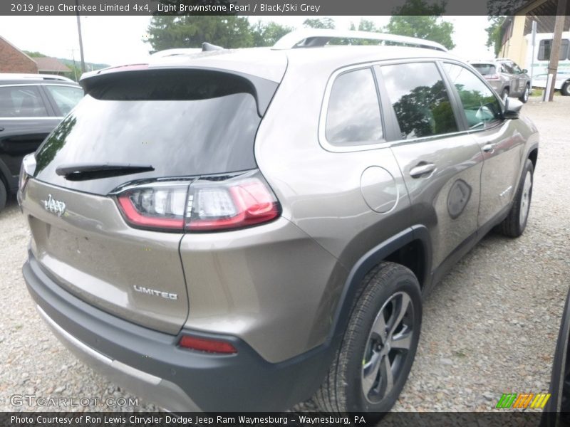 Light Brownstone Pearl / Black/Ski Grey 2019 Jeep Cherokee Limited 4x4