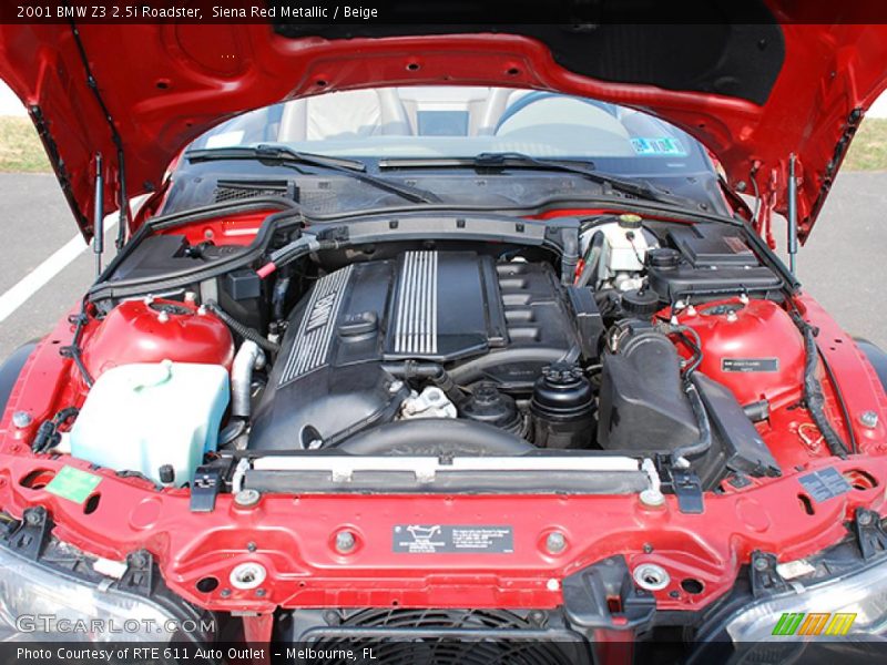 Siena Red Metallic / Beige 2001 BMW Z3 2.5i Roadster