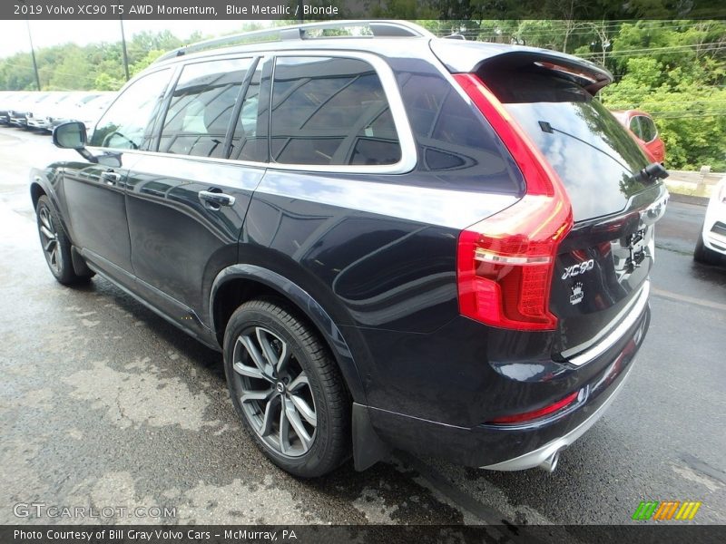 Blue Metallic / Blonde 2019 Volvo XC90 T5 AWD Momentum