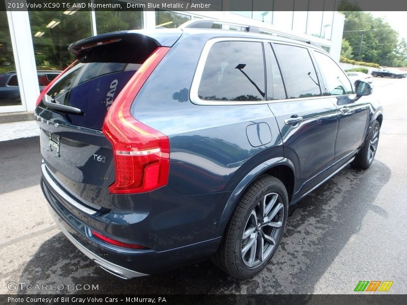 Denim Blue Metallic / Amber 2019 Volvo XC90 T6 AWD Momentum