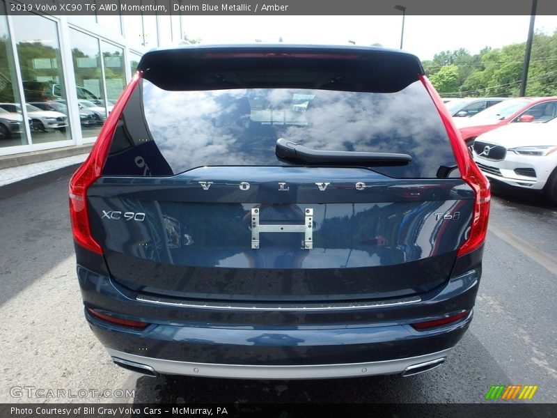 Denim Blue Metallic / Amber 2019 Volvo XC90 T6 AWD Momentum