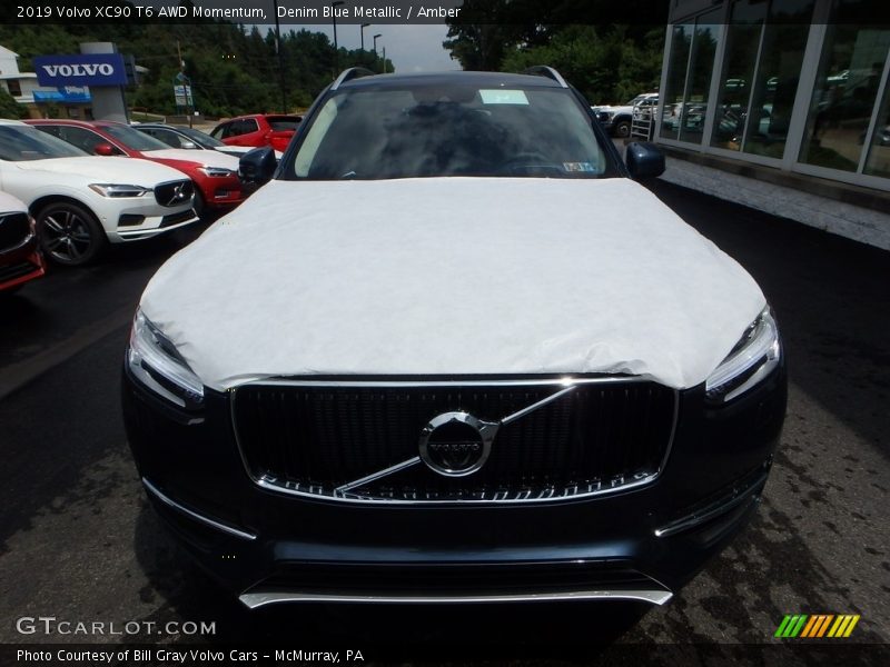 Denim Blue Metallic / Amber 2019 Volvo XC90 T6 AWD Momentum