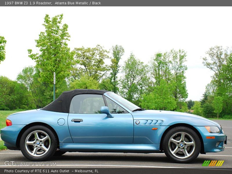 Atlanta Blue Metallic / Black 1997 BMW Z3 1.9 Roadster