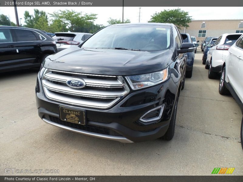 Shadow Black / Ebony 2018 Ford Edge SEL AWD
