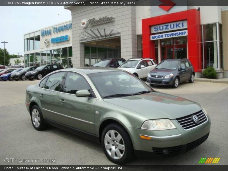 Fresco Green Metallic / Black 2001 Volkswagen Passat GLX V6 4Motion Sedan