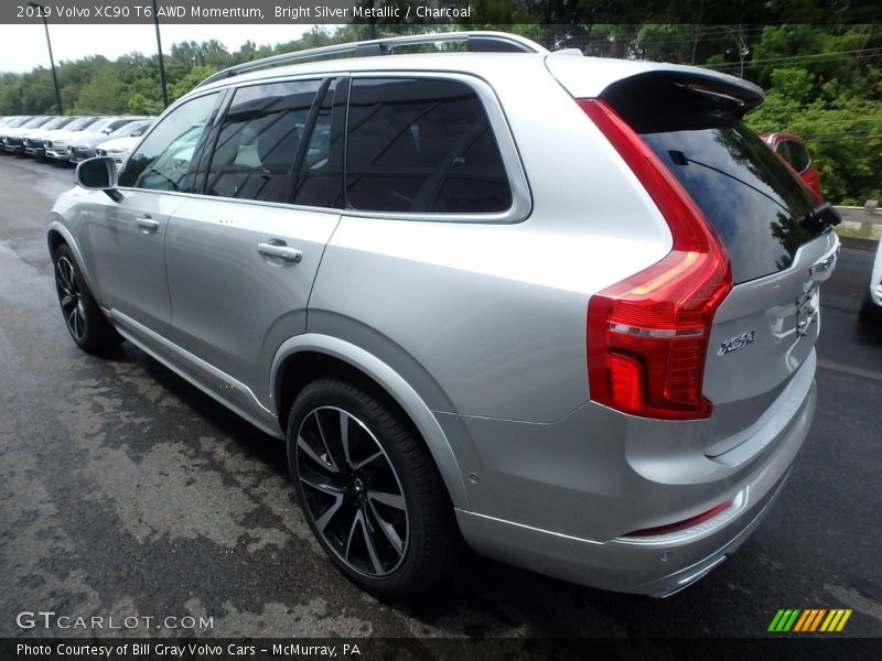 Bright Silver Metallic / Charcoal 2019 Volvo XC90 T6 AWD Momentum