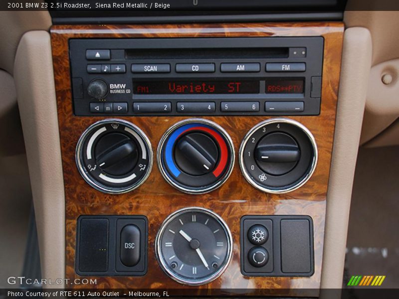 Siena Red Metallic / Beige 2001 BMW Z3 2.5i Roadster