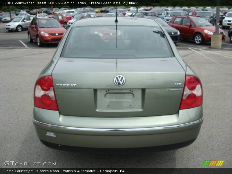 Fresco Green Metallic / Black 2001 Volkswagen Passat GLX V6 4Motion Sedan