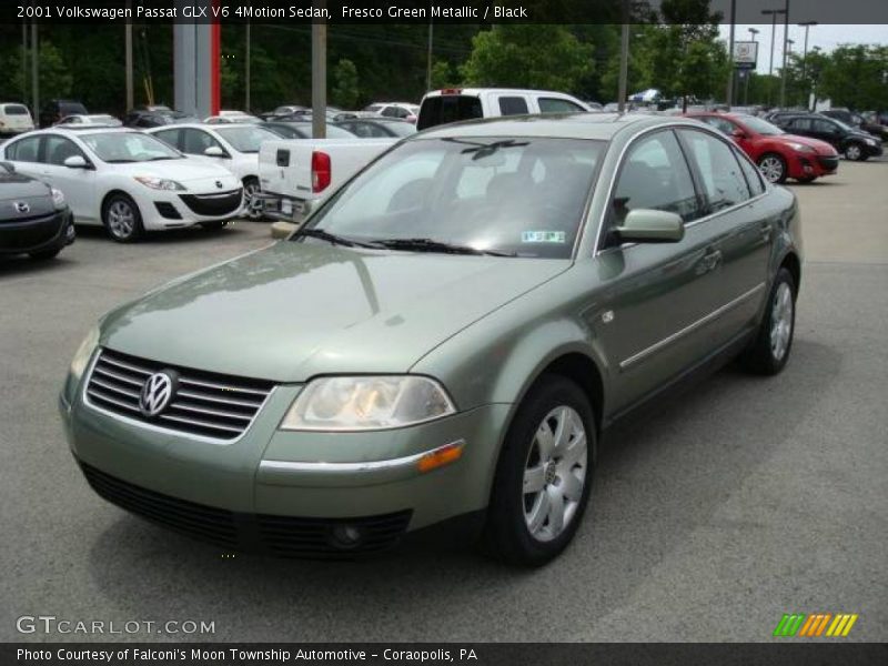 Fresco Green Metallic / Black 2001 Volkswagen Passat GLX V6 4Motion Sedan