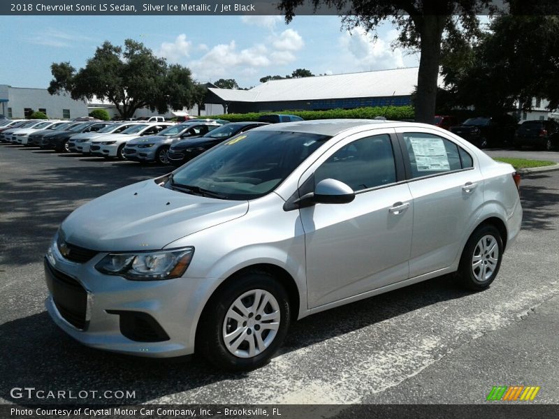 Silver Ice Metallic / Jet Black 2018 Chevrolet Sonic LS Sedan