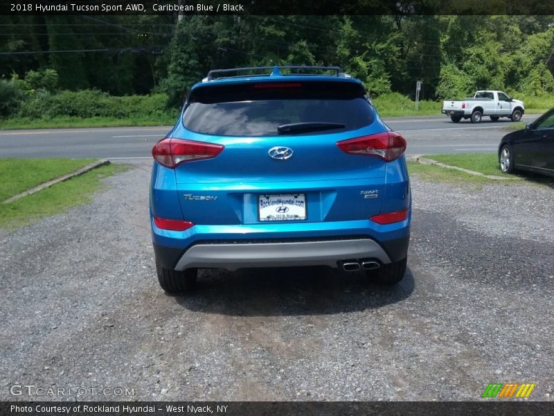 Caribbean Blue / Black 2018 Hyundai Tucson Sport AWD