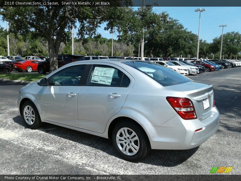 Silver Ice Metallic / Jet Black 2018 Chevrolet Sonic LS Sedan