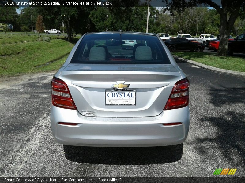 Silver Ice Metallic / Jet Black 2018 Chevrolet Sonic LS Sedan