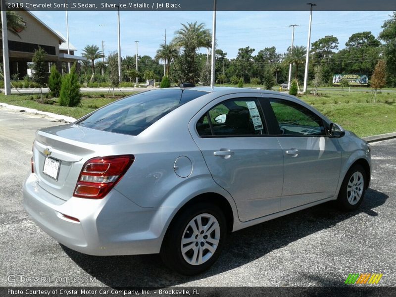 Silver Ice Metallic / Jet Black 2018 Chevrolet Sonic LS Sedan