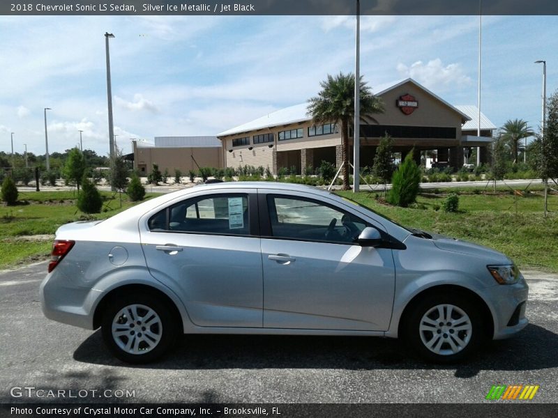 Silver Ice Metallic / Jet Black 2018 Chevrolet Sonic LS Sedan