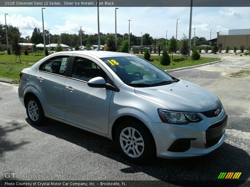 Silver Ice Metallic / Jet Black 2018 Chevrolet Sonic LS Sedan