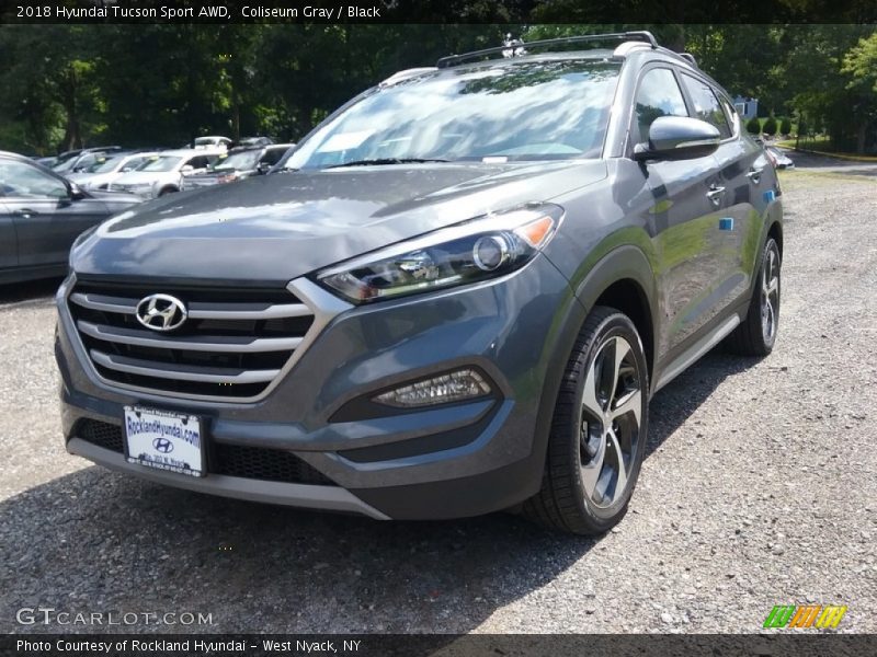 Coliseum Gray / Black 2018 Hyundai Tucson Sport AWD