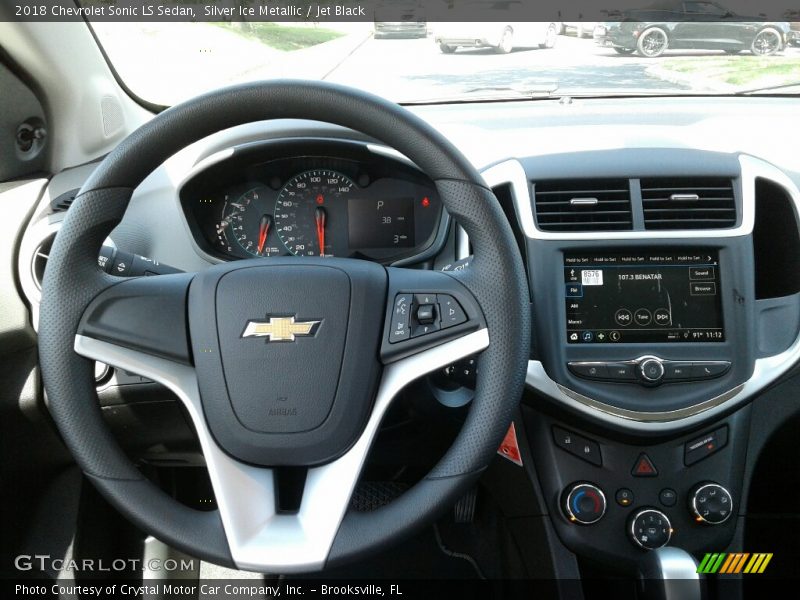 Silver Ice Metallic / Jet Black 2018 Chevrolet Sonic LS Sedan
