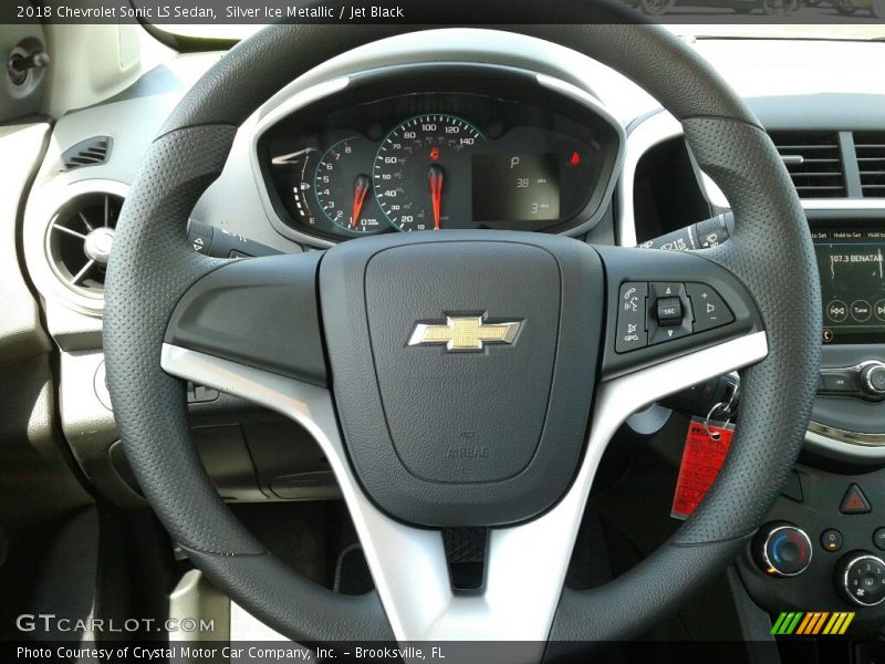 Silver Ice Metallic / Jet Black 2018 Chevrolet Sonic LS Sedan