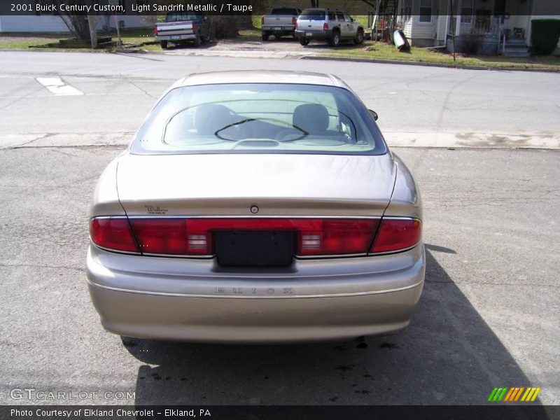 Light Sandrift Metallic / Taupe 2001 Buick Century Custom