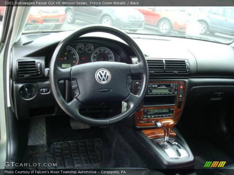 Fresco Green Metallic / Black 2001 Volkswagen Passat GLX V6 4Motion Sedan