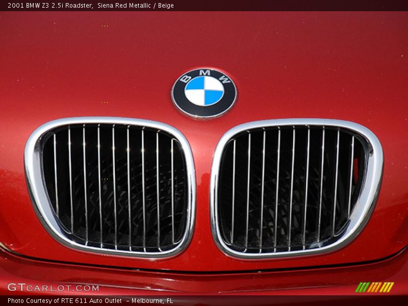 Siena Red Metallic / Beige 2001 BMW Z3 2.5i Roadster