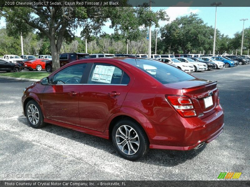 Cajun Red Tintcoat / Jet Black 2018 Chevrolet Sonic LT Sedan