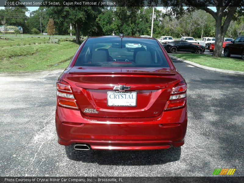 Cajun Red Tintcoat / Jet Black 2018 Chevrolet Sonic LT Sedan