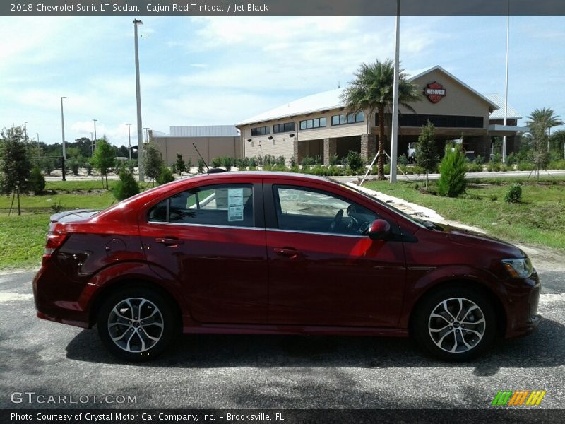 Cajun Red Tintcoat / Jet Black 2018 Chevrolet Sonic LT Sedan