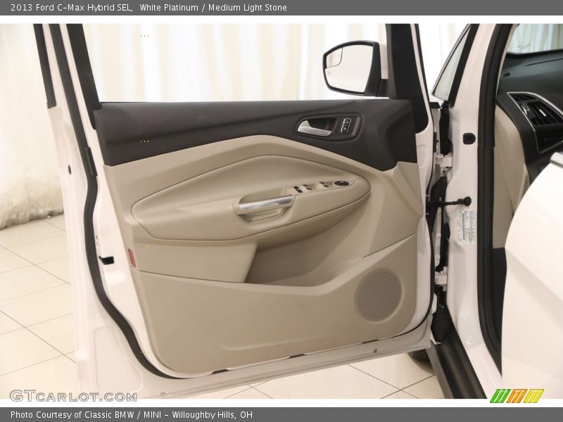 White Platinum / Medium Light Stone 2013 Ford C-Max Hybrid SEL