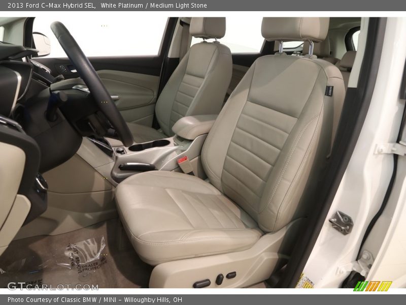 White Platinum / Medium Light Stone 2013 Ford C-Max Hybrid SEL