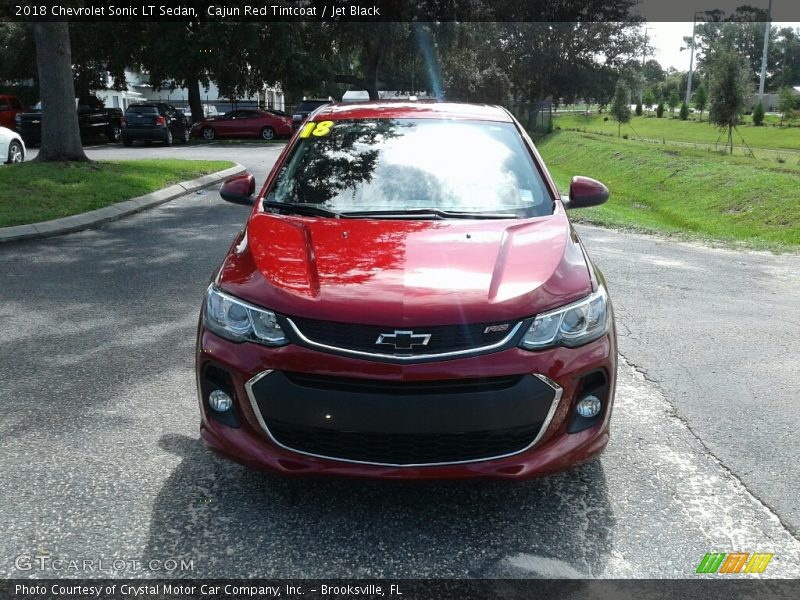 Cajun Red Tintcoat / Jet Black 2018 Chevrolet Sonic LT Sedan