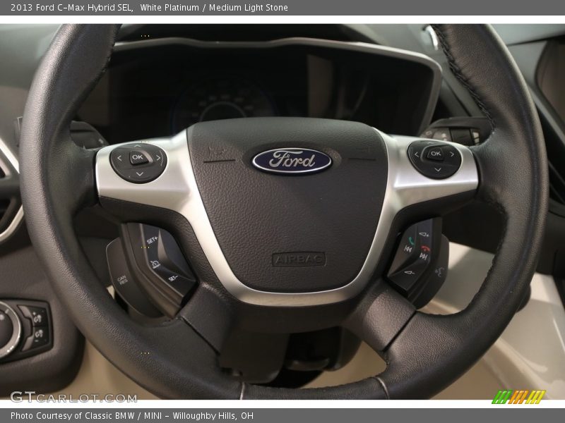 White Platinum / Medium Light Stone 2013 Ford C-Max Hybrid SEL