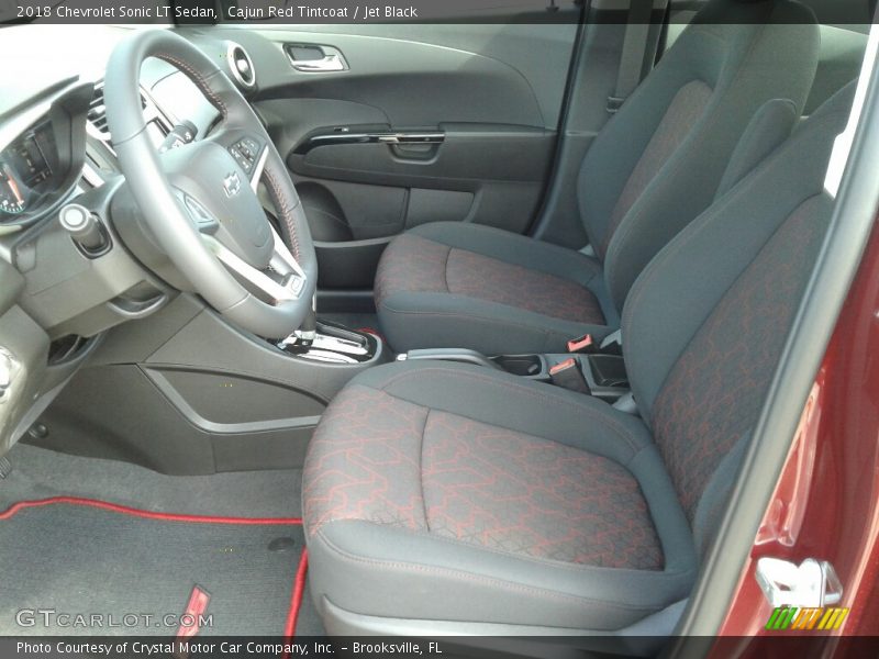  2018 Sonic LT Sedan Jet Black Interior