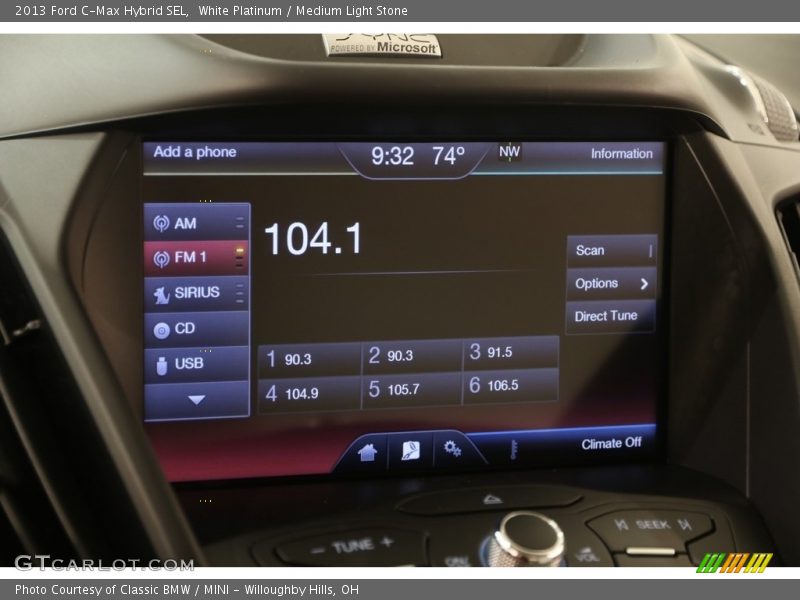 White Platinum / Medium Light Stone 2013 Ford C-Max Hybrid SEL