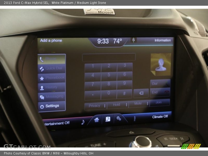 White Platinum / Medium Light Stone 2013 Ford C-Max Hybrid SEL