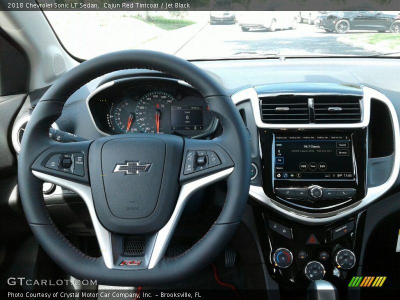 Cajun Red Tintcoat / Jet Black 2018 Chevrolet Sonic LT Sedan