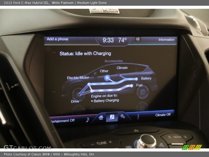 White Platinum / Medium Light Stone 2013 Ford C-Max Hybrid SEL