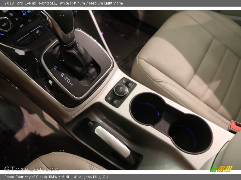 White Platinum / Medium Light Stone 2013 Ford C-Max Hybrid SEL