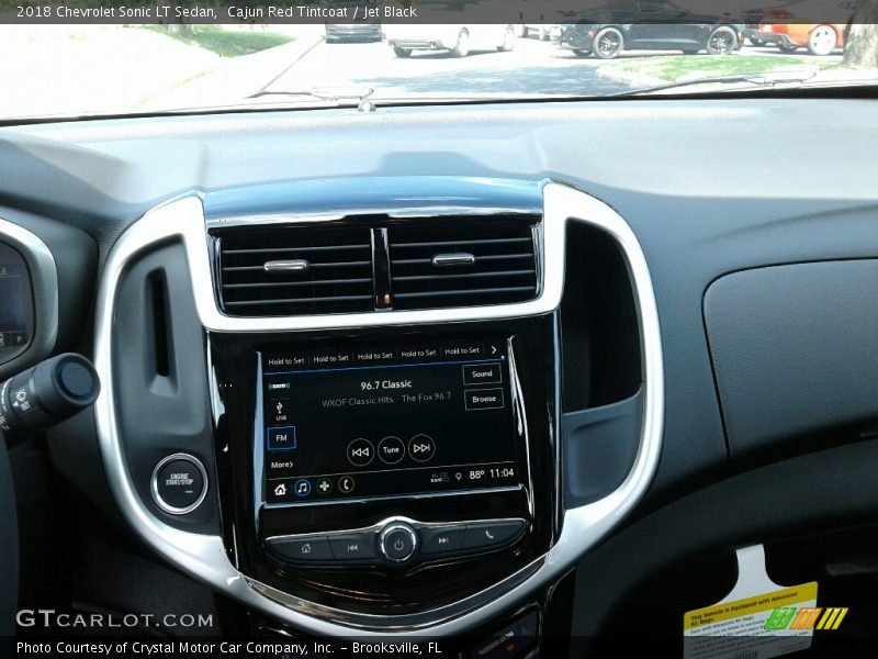 Cajun Red Tintcoat / Jet Black 2018 Chevrolet Sonic LT Sedan