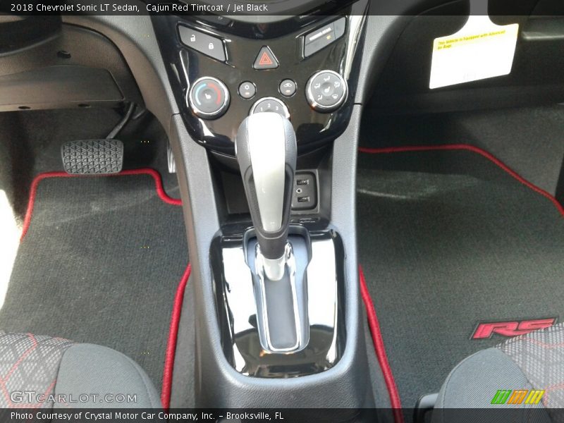 Cajun Red Tintcoat / Jet Black 2018 Chevrolet Sonic LT Sedan