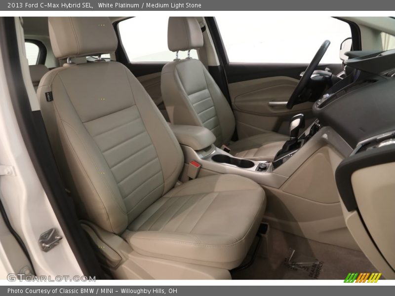 White Platinum / Medium Light Stone 2013 Ford C-Max Hybrid SEL