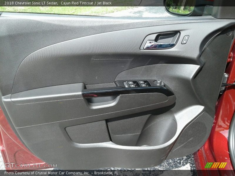Cajun Red Tintcoat / Jet Black 2018 Chevrolet Sonic LT Sedan